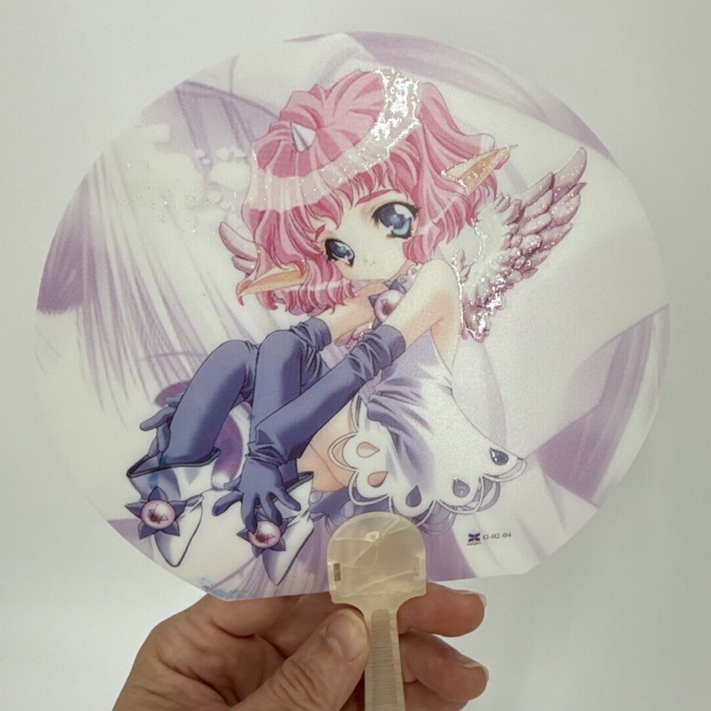 Rare Vtg Plastic Hand Fan From Anime A Little Snow Fairy Sugar-Japan-Collectible